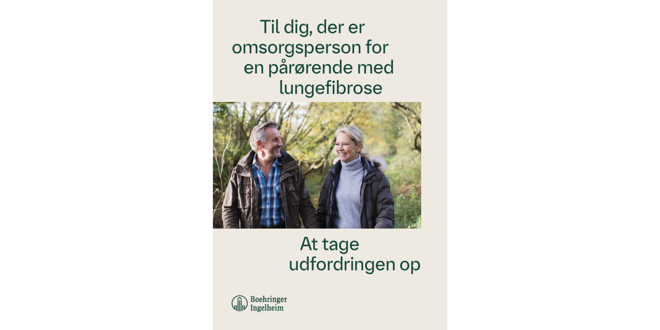 Til dig, der er omsorgsperson for en pårørende med lungefibrose – At tage udfordringen op!