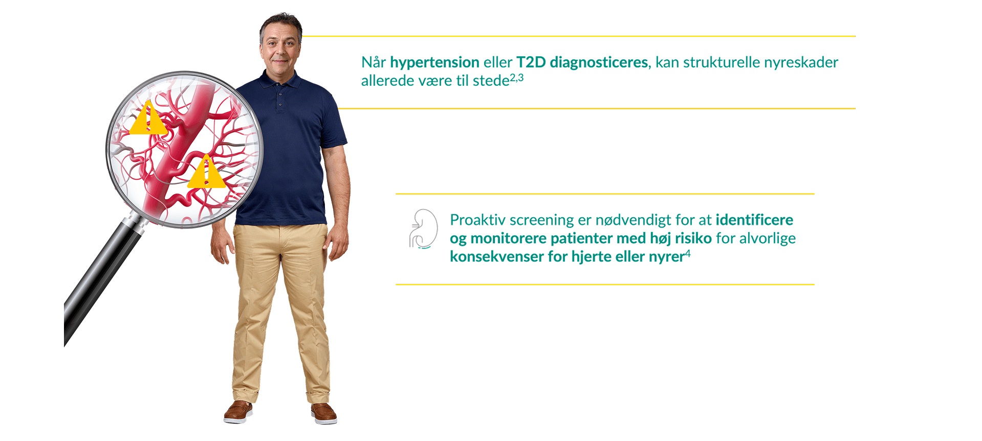 Irreversible skader på nyrerne kan være til stede på diagnosetidspunktet